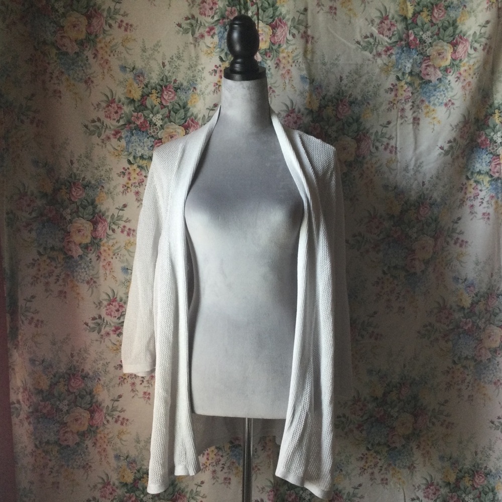 Calvin Klein white cardigan
